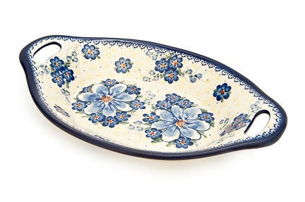 Vena Daisy Surprise Medium Serving Piece — Polish Pottery