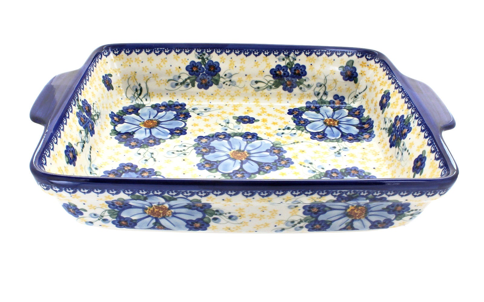 Vena Daisy Surprise Large Bakeware — Polish Pottery
