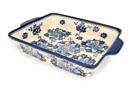 Detail image of Vena Daisy Surprise Large Bakeware — Polish Pottery