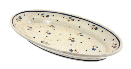 Zaklady Country Meadow Small Serving Piece — Polish Pottery
