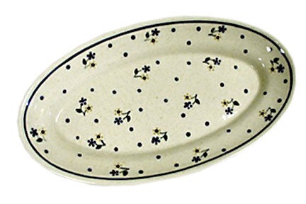 Zaklady Country Meadow Small Serving Piece — Polish Pottery