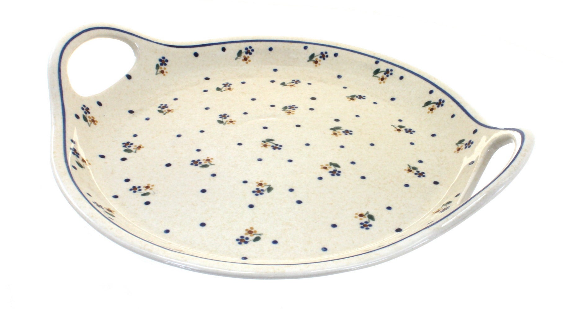 Zaklady Country Meadow Large Serving Piece — Polish Pottery