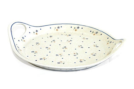 Detail image of Zaklady Country Meadow Large Serving Piece — Polish Pottery