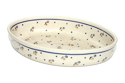 Detail image of Zaklady Country Meadow Medium Bakeware — Polish Pottery