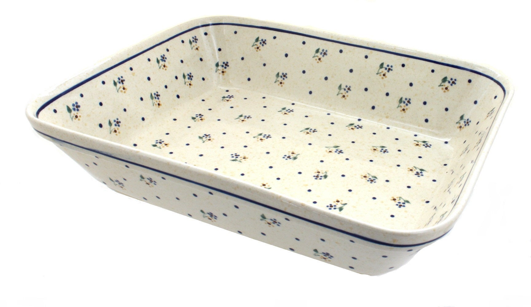 Zaklady Country Meadow Large Bakeware — Polish Pottery