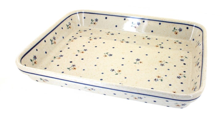 Zaklady Country Meadow Large Bakeware — Polish Pottery