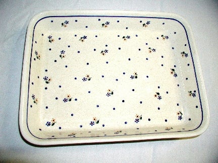 Zaklady Country Meadow Large Bakeware — Polish Pottery