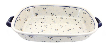 Zaklady Country Meadow Large Bakeware — Polish Pottery