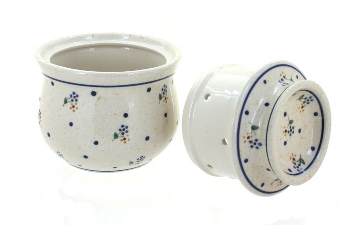 Zaklady Country Meadow Butter Dish — Polish Pottery