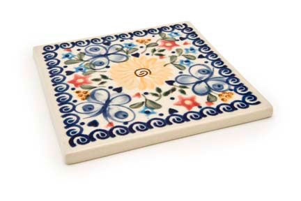 Detail image of Vena Butterfly Décor — Polish Pottery