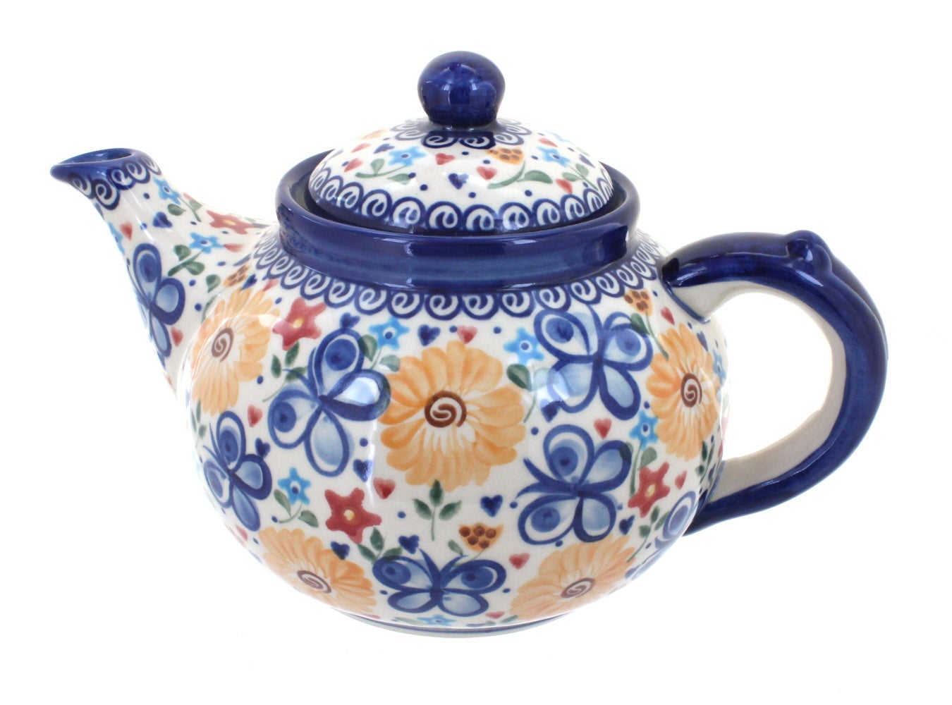 Vena Butterfly Teapot — Polish Pottery