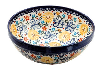 Detail image of Vena Butterfly Small Serving Piece — Polish Pottery