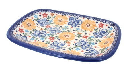 Vena Butterfly Small Serving Piece — Polish Pottery