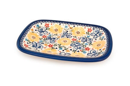 Vena Butterfly Small Serving Piece — Polish Pottery