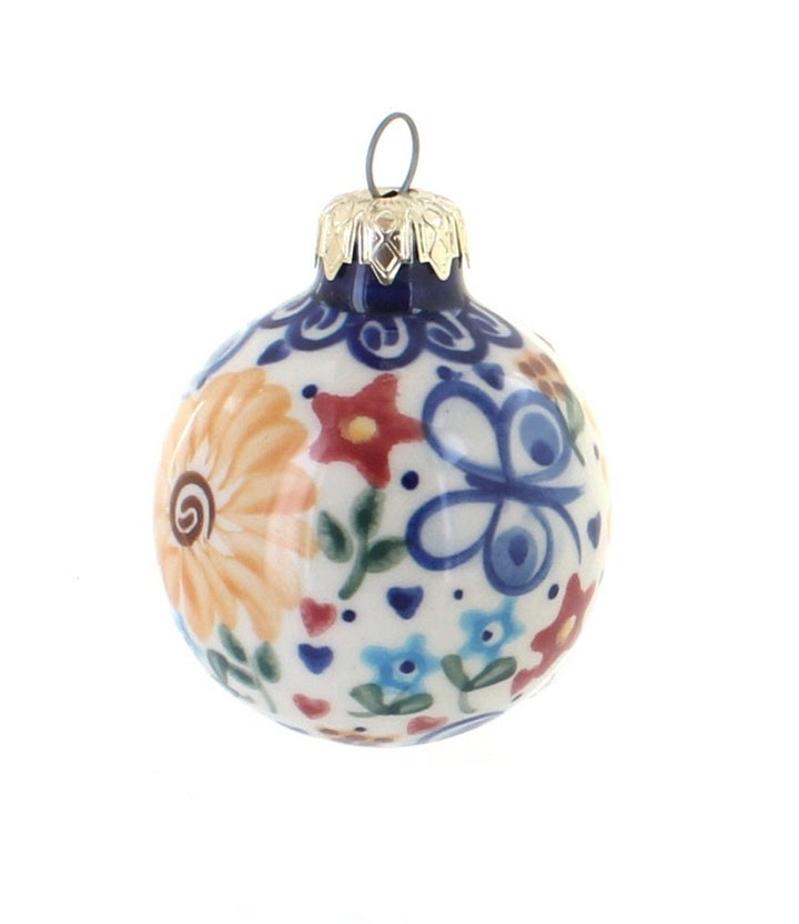 Vena Butterfly Small Christmas Ball — Polish Pottery