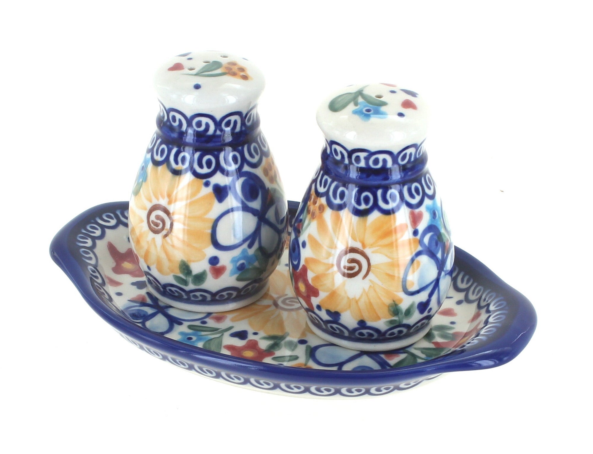 Vena Butterfly Salt & Pepper Shaker — Polish Pottery