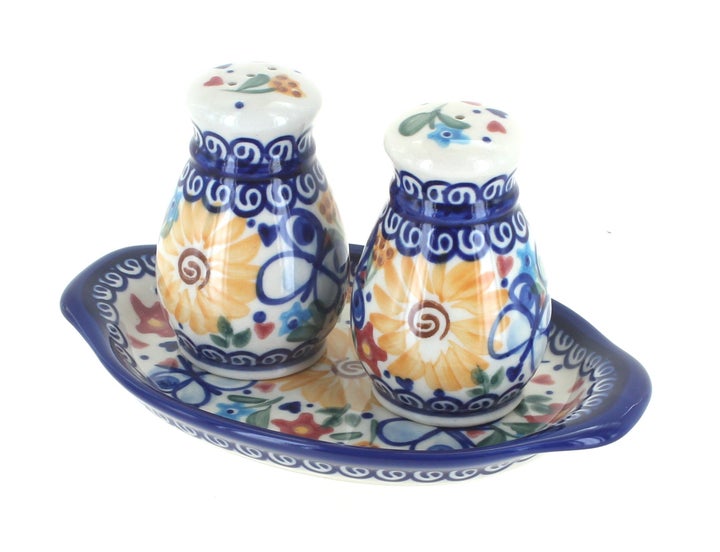 Vena Butterfly Salt & Pepper Shaker — Polish Pottery