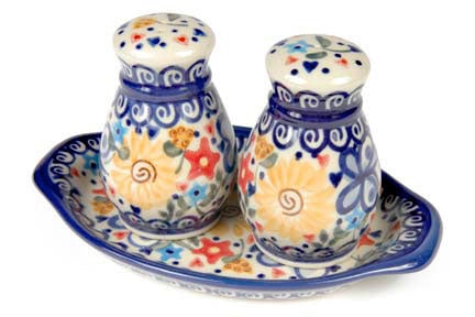 Detail image of Vena Butterfly Salt & Pepper Shaker — Polish Pottery