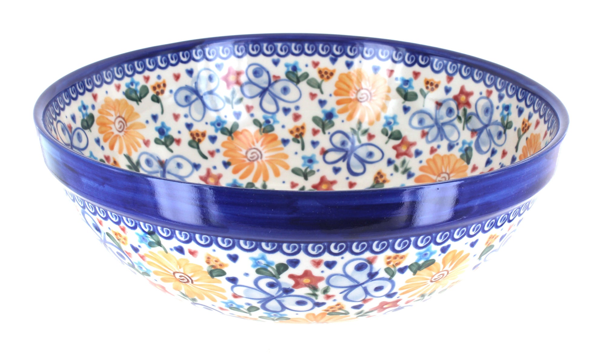 Vena Butterfly Medium Serving Piece — Polish Pottery