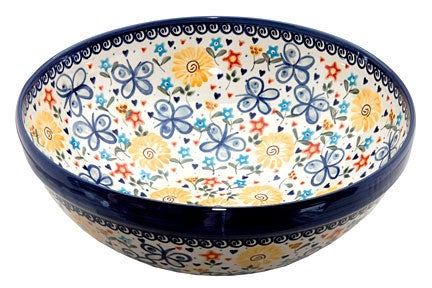 Detail image of Vena Butterfly Medium Serving Piece — Polish Pottery