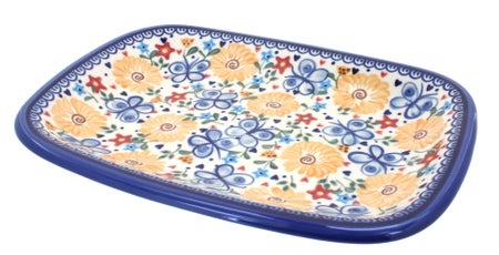 Vena Butterfly Medium Serving Piece — Polish Pottery