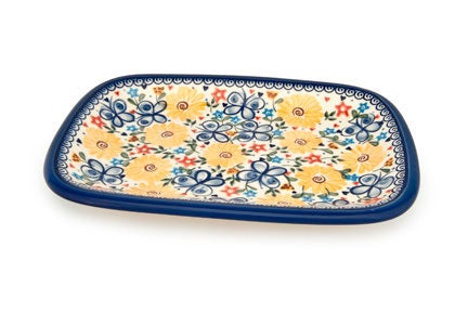 Detail image of Vena Butterfly Medium Serving Piece — Polish Pottery