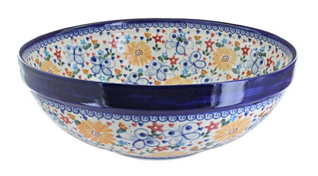 Vena Butterfly Large Serving Piece — Polish Pottery
