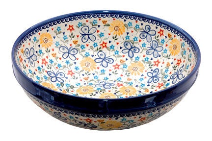 Detail image of Vena Butterfly Large Serving Piece — Polish Pottery