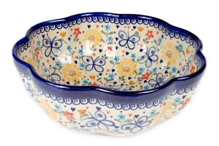Detail image of Vena Butterfly Large Serving Piece — Polish Pottery