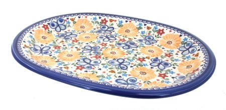 Vena Butterfly Large Serving Piece — Polish Pottery