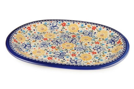 Detail image of Vena Butterfly Large Serving Piece — Polish Pottery
