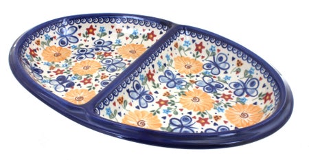 Vena Butterfly Large Serving Piece — Polish Pottery