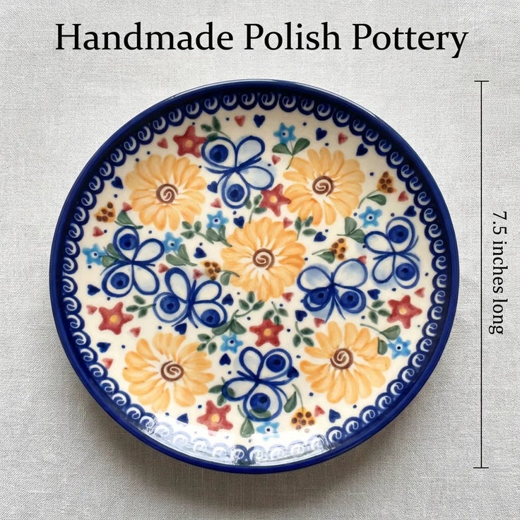 Detail image of Vena Butterfly Dining Plates & Bowls — Polish Pottery