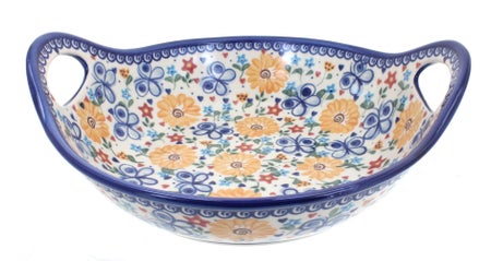 Vena Butterfly Large Serving Piece — Polish Pottery