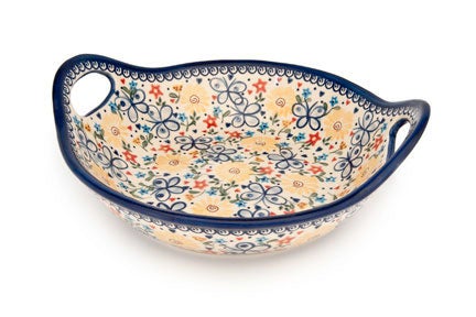 Detail image of Vena Butterfly Large Serving Piece — Polish Pottery