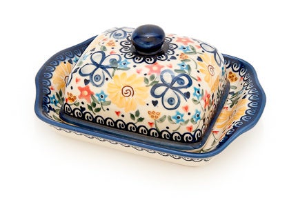 Vena Butterfly Butter Dish — Polish Pottery