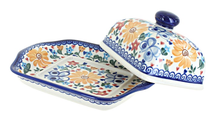 Vena Butterfly Butter Dish — Polish Pottery