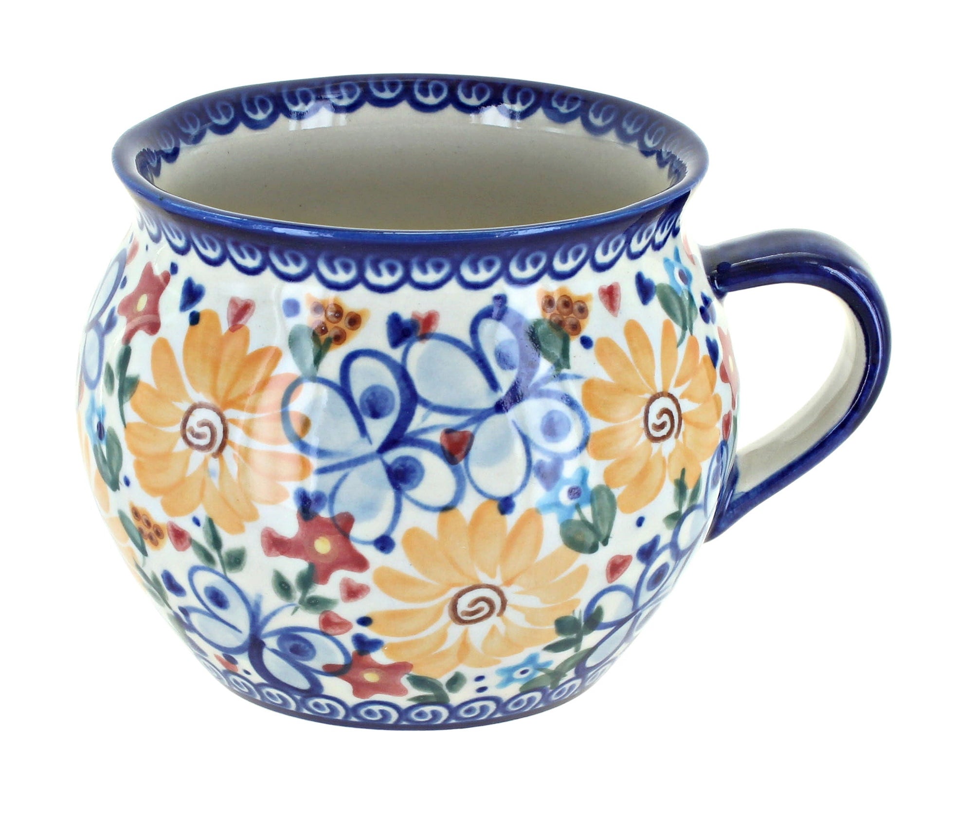 Vena Butterfly Mug — Polish Pottery