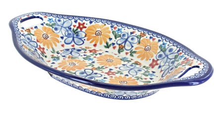 Vena Butterfly Medium Serving Piece — Polish Pottery