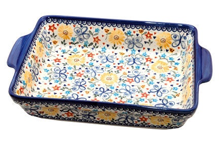 Vena Butterfly Large Bakeware — Polish Pottery