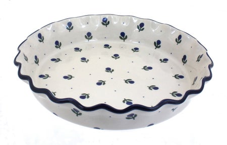 Ceramika Artystyczna Blueberry Pie Plate — Polish Pottery