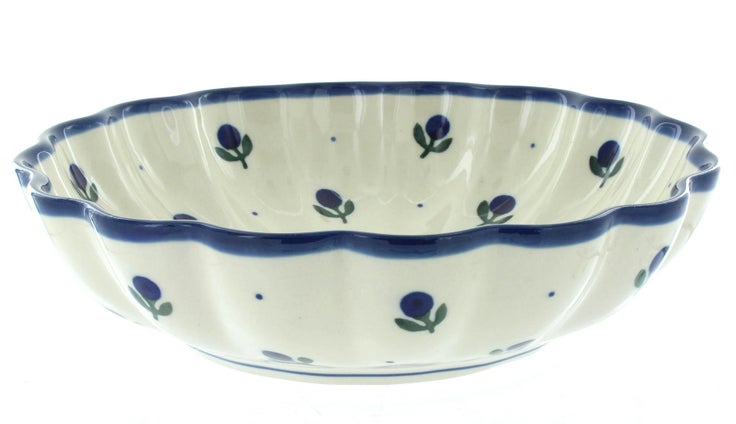 Detail image of Ceramika Artystyczna Blueberry Small Serving Piece — Polish Pottery