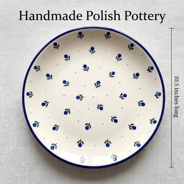 Detail image of Ceramika Artystyczna Blueberry Dining Plates & Bowls — Polish Pottery