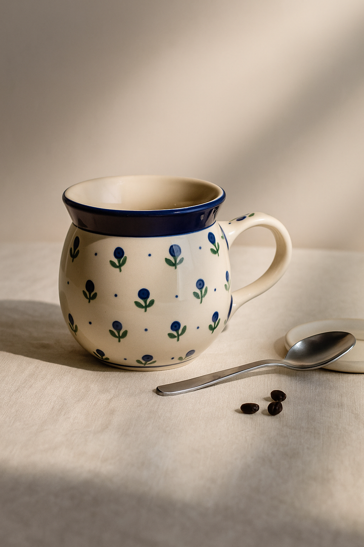 Detail image of Ceramika Artystyczna Blueberry Mug — Polish Pottery