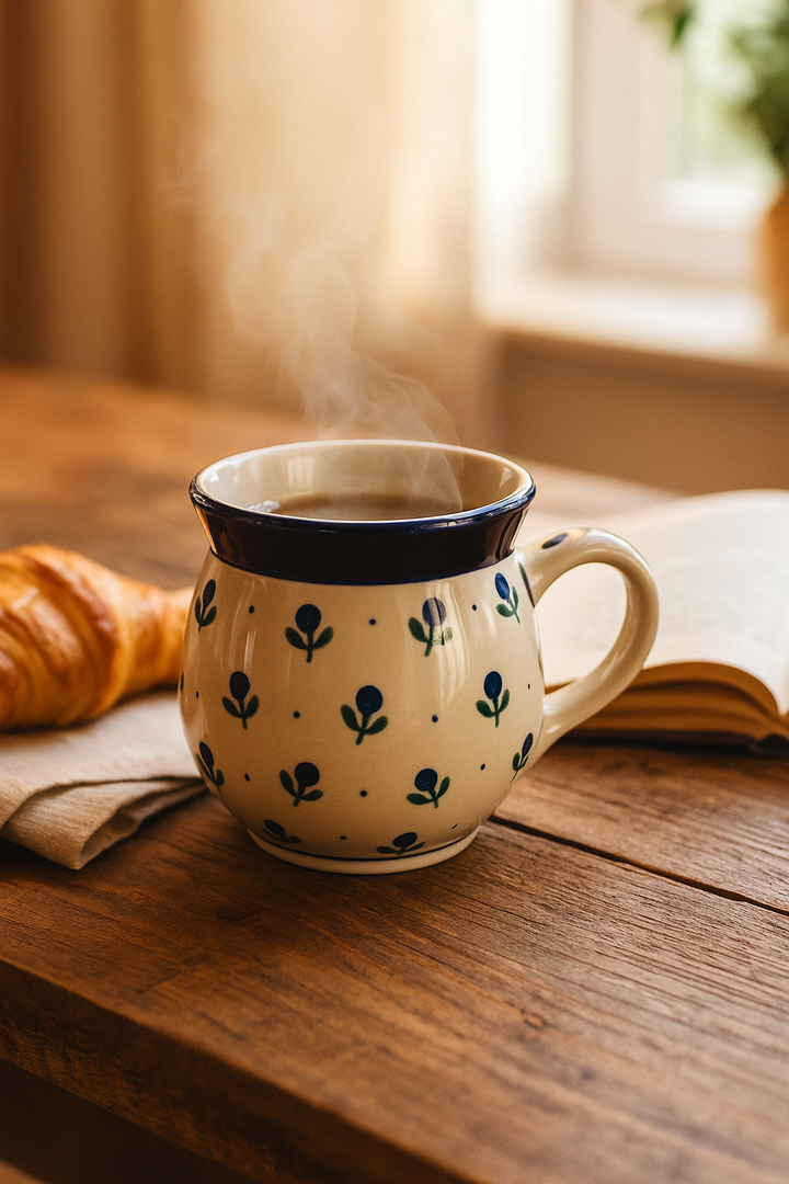 Ceramika Artystyczna Blueberry Mug — Polish Pottery