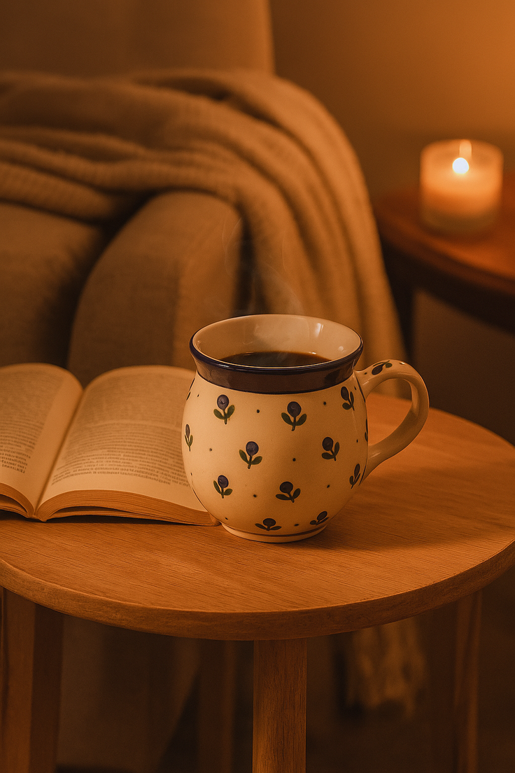 Detail image of Ceramika Artystyczna Blueberry Mug — Polish Pottery