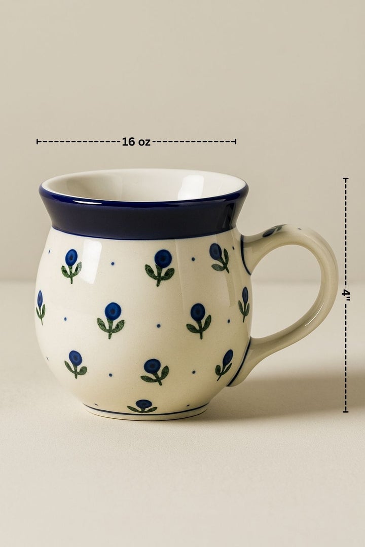Ceramika Artystyczna Blueberry Mug — Polish Pottery