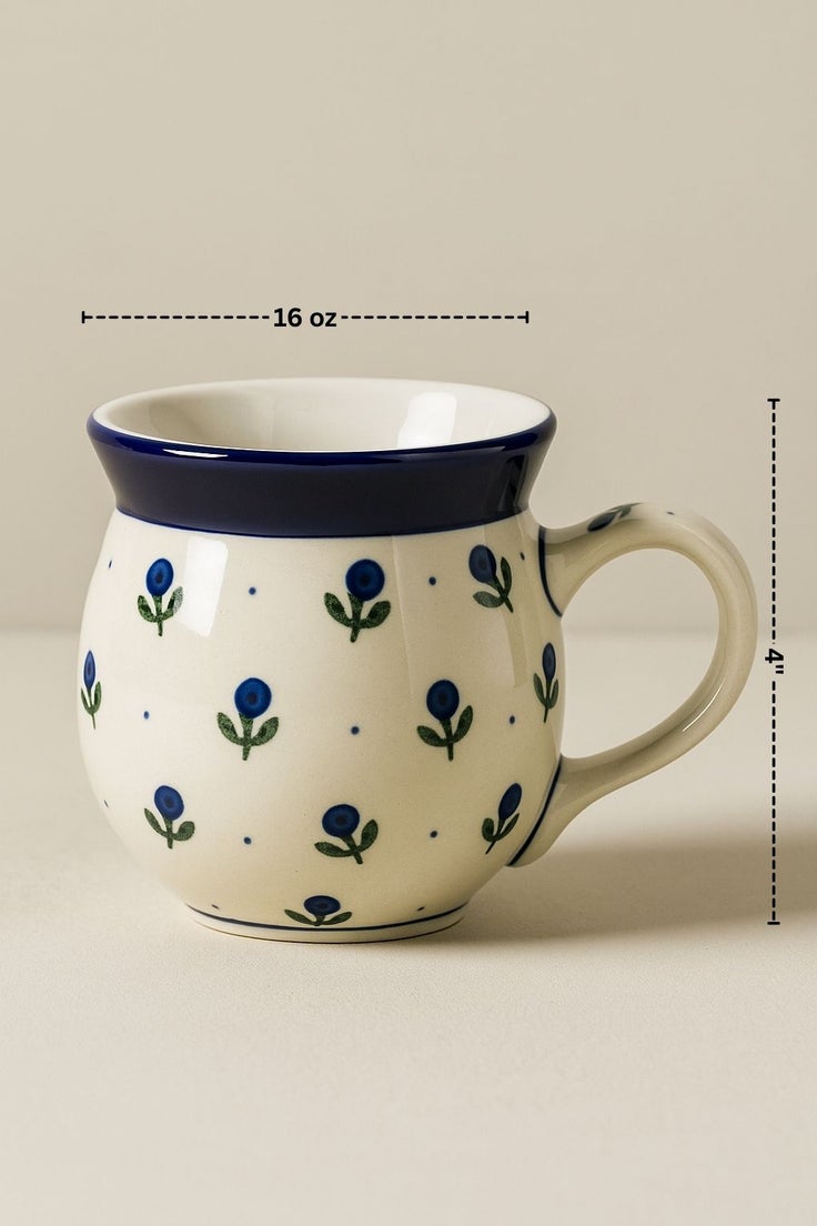 Detail image of Ceramika Artystyczna Blueberry Mug — Polish Pottery
