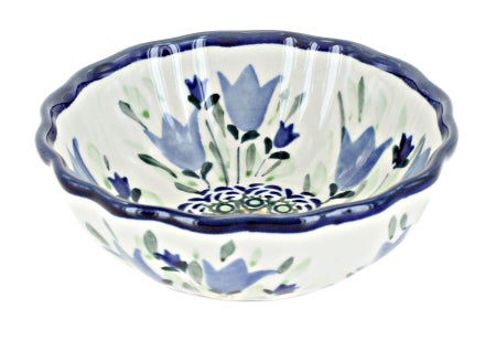 Zaklady Blue Tulip Petite Bowl/Dish — Polish Pottery