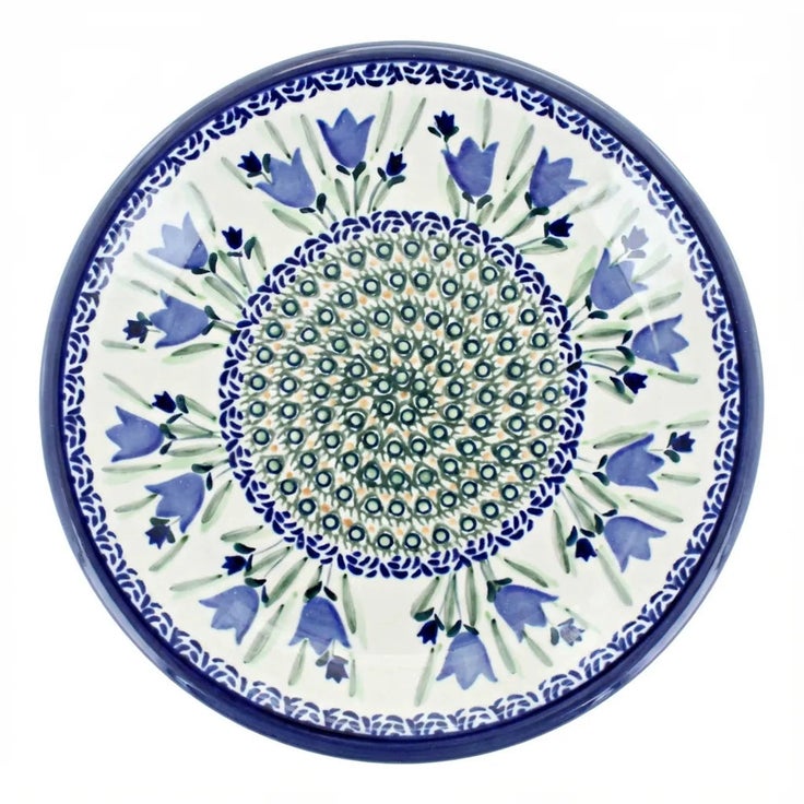 Detail image of Zaklady Blue Tulip Dining Plates & Bowls — Polish Pottery
